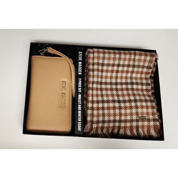 Steve Madden 2pc Scarf & Wallet Set/ Free Scarf - Picture 2 of 11